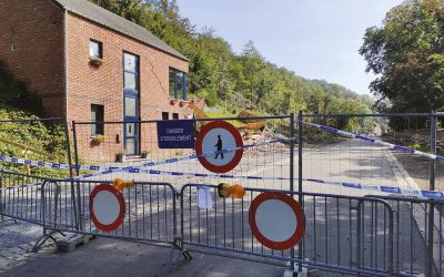 A Dalhem, la colline de la rue J. Dethier avance de 3 à 4 cm par jour