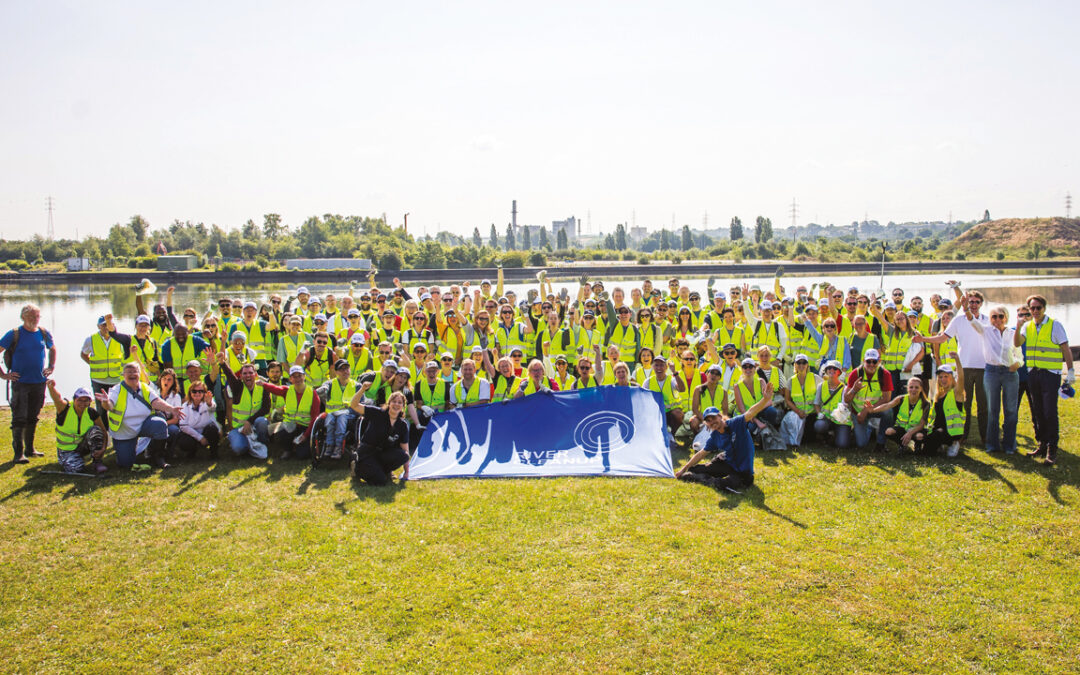 AXA et River Cleanup opération de nettoyage à Lixhe