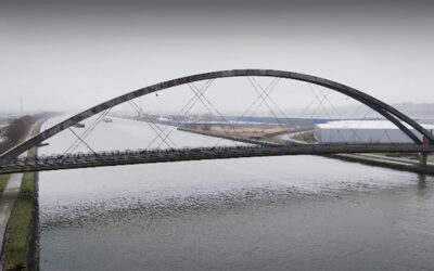 Travaux de rehaussement des ponts sur le canal Albert
