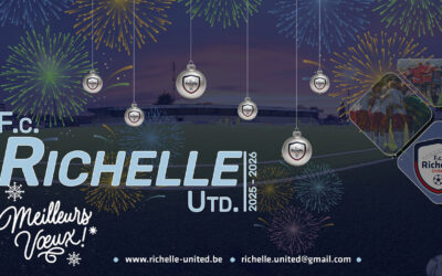 Le FC Richelle United vous souhaite de très belles fêtes et une excellente année 2026