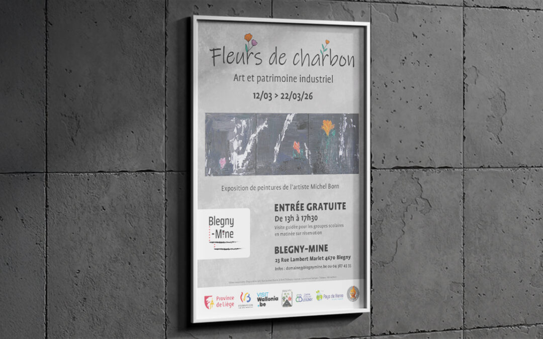 Exposition « Fleurs de charbon » de l’artiste visétois Michel Born à Blegny-Mine