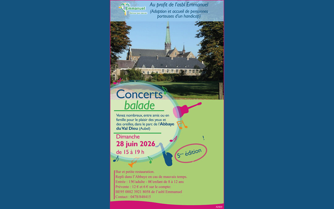 Concert-balade dans le parc de l’Abbaye du Val-Dieu