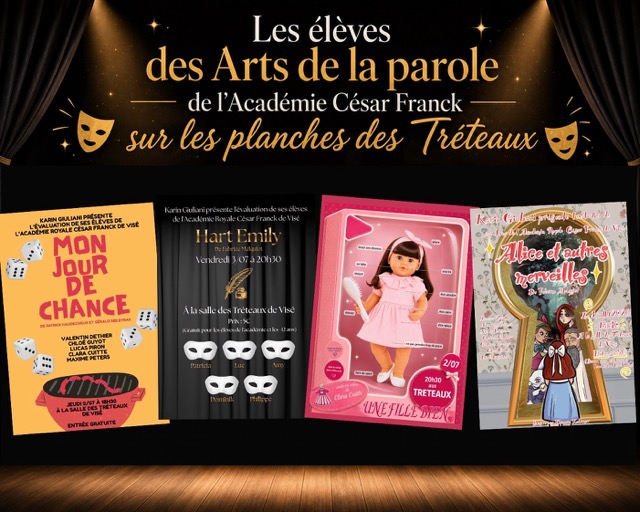 Les élèves des Arts de la parole de l’Académie César Franck sur les planches des Tréteaux