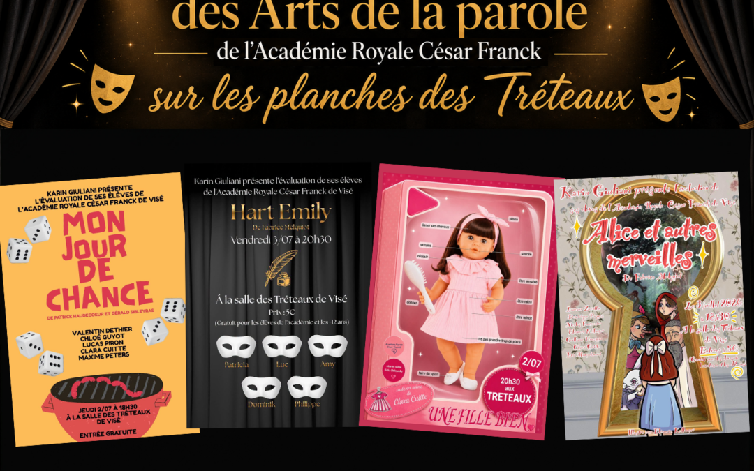 Les élèves des Arts de la parole de l’Académie César Franck sur les planches des Tréteaux